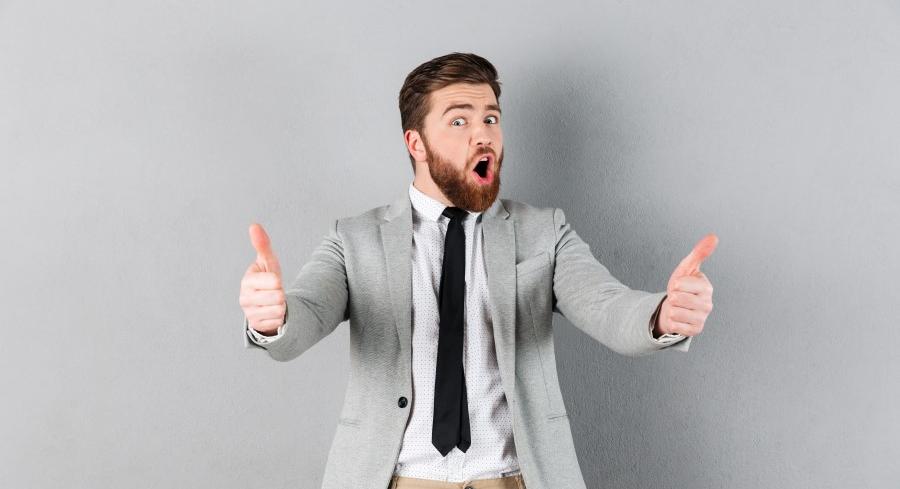 Man Giving Thumbs Up