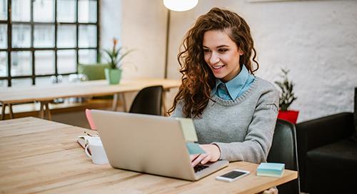 Woman on computer