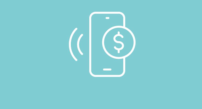 money on phone symbol